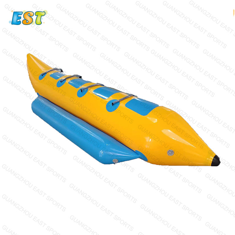 Top selling summer toys water Sport Game PVC 4 Seats Inflatable Flying Fish Banana Boat For Sale