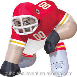 New Custom giant inflatable football player for advertising event Inflatable Football Player for Football Game Decoration