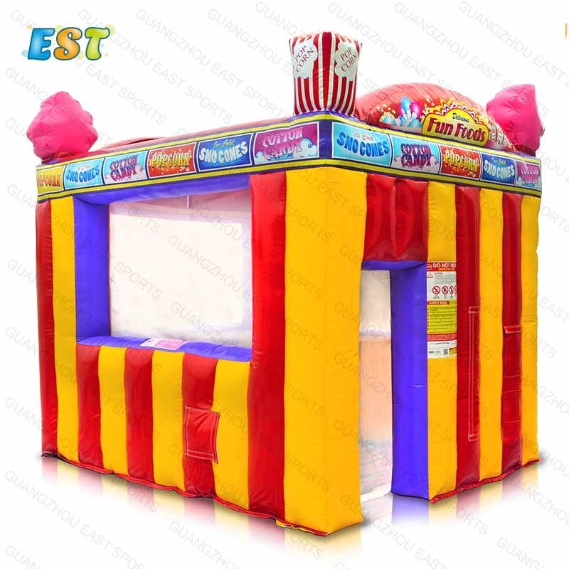 carnival inflatable fun food kiosk advertising inflatable booth tent for sale