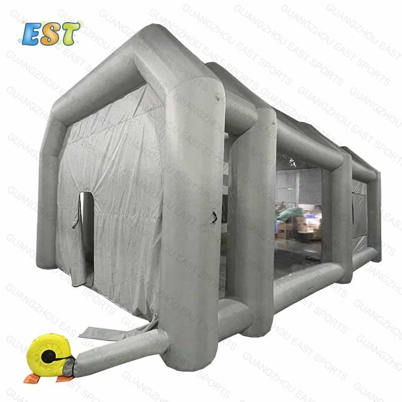 Outdoor Inflatable mobile paint booth spray tent with blowers automobile car workstation painting booths for cars