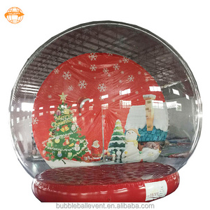 Cheap Giant PVC plastic costume inflatable christmas snow globes with photo insert