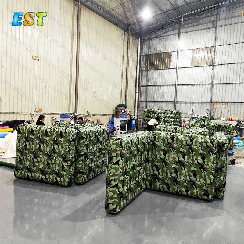 Full printing inflatable air paintball wall outdoor paintball arena equipment