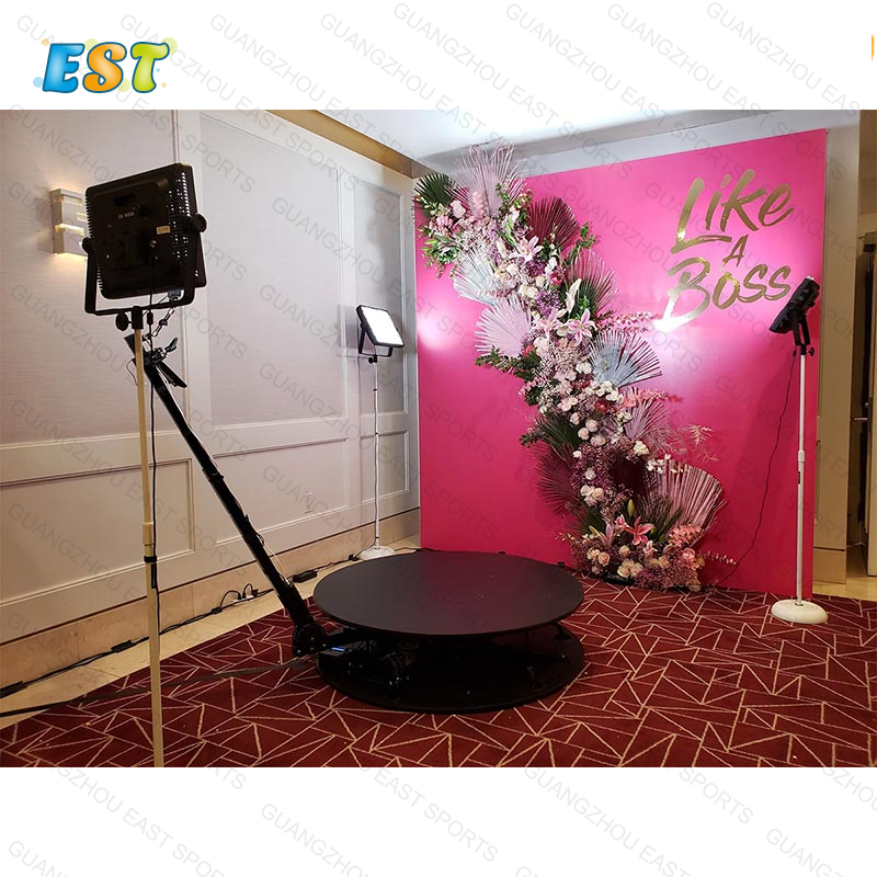 Automatic 360 Photo Booth With Led Lights Enclosure Dropshipping Magic Vending Machine 360 Photo Booth Kiosk For Events