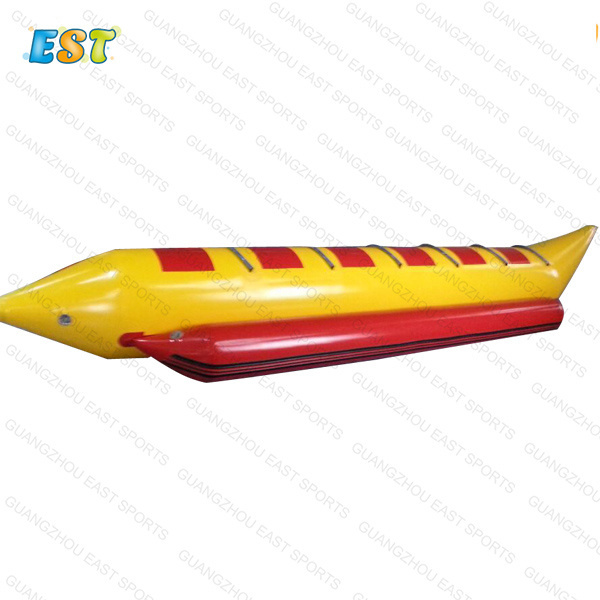 Top selling summer toys water Sport Game PVC 4 Seats Inflatable Flying Fish Banana Boat For Sale