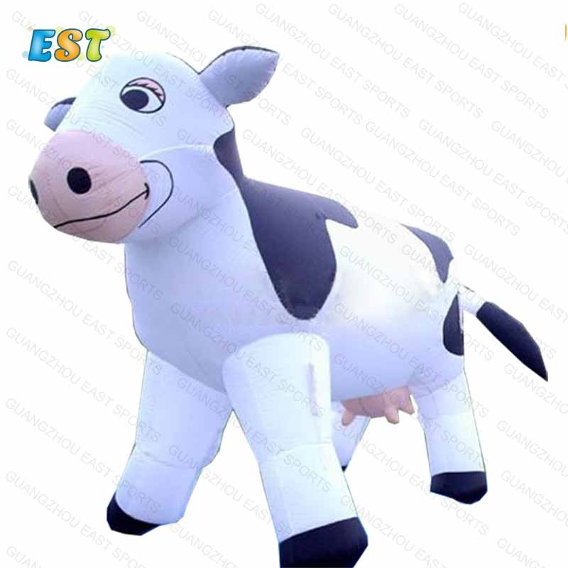 Giant Decoration Advertising Large Inflatable Cow Air Inflatable Milk Carton Cow For Sale