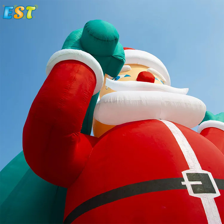 Hot Sale 26 Foot Giant Santa Claus Carrying For Christmas Advertising Giant Inflatable Christmas Santa Model