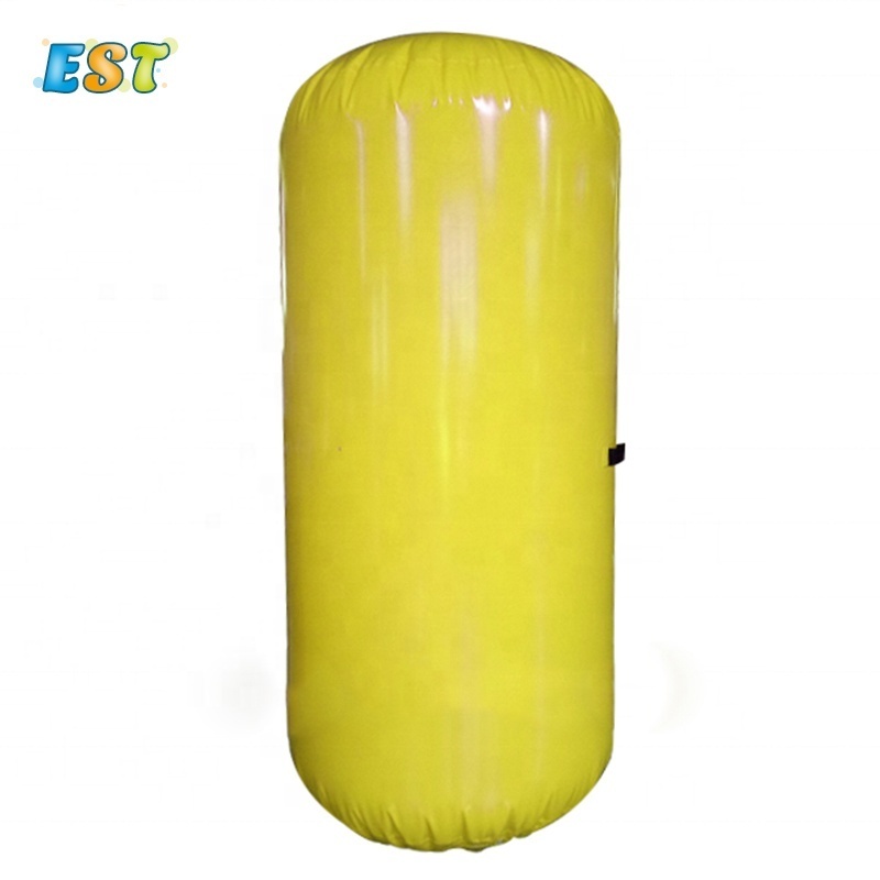 marine used pvc 1.2*1.5mH cylinder tube inflatable marker buoys/ stick buoy/ air sealed buoy for sale