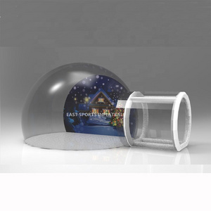 Free Shipping By Sea Giant Advertising Snowglobe Human Snowing Globe Xmas Inflatable Snow Globe