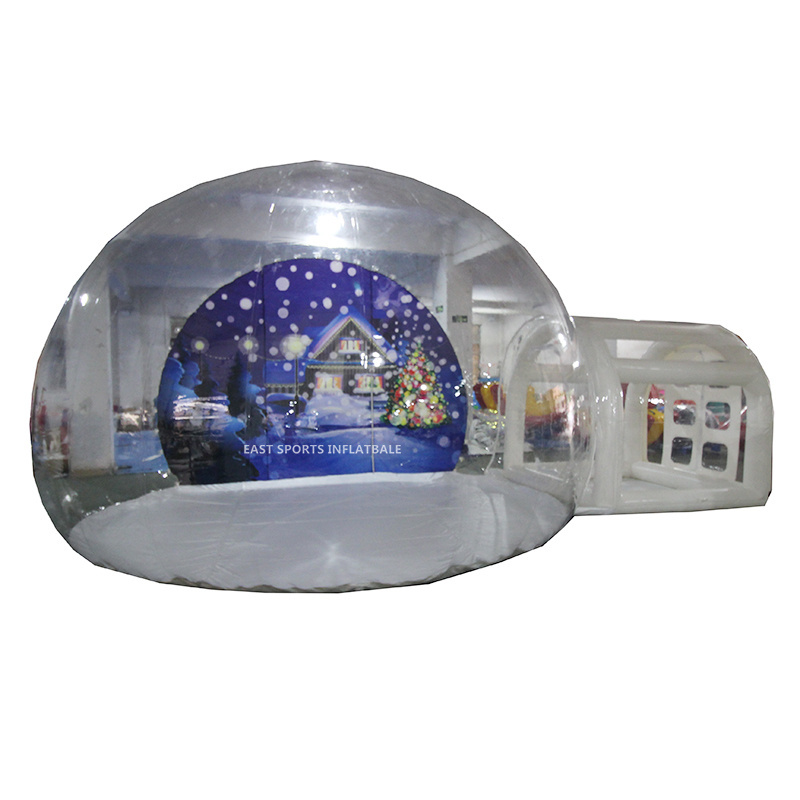 Free shipping by sea giant christmas inflatable snow ball inflatable human size snow globe for outdoor