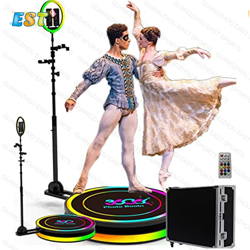 Automatic 360 Photo Booth With Led Lights Enclosure Dropshipping Magic Vending Machine 360 Photo Booth Kiosk For Events