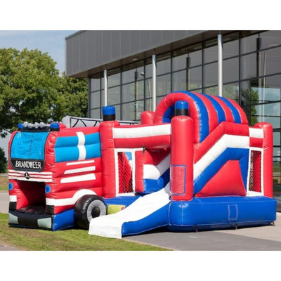 Car Themes Commercial Inflatable Bouncer Jumping Castles Inflatable Bounce House With Dry Slide