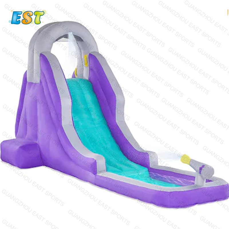 18ft volcano adult commercial PVC waterslide inflatable slides marble tropical inflatable water slide for sale