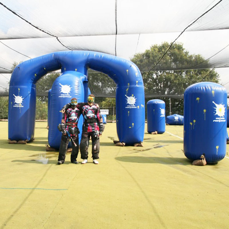 0.6mmPVC 29pcs Cheap Price Inflatable Paintball Bunkers For Crazy Archery Games used rental