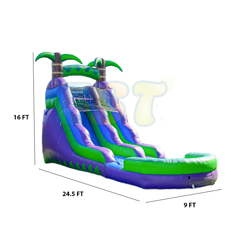 Custom Water slide Heavy duty  fun City 13ft 16ft 20ft 30ft Toboganes Inflatable Water Slide Slides For Rental