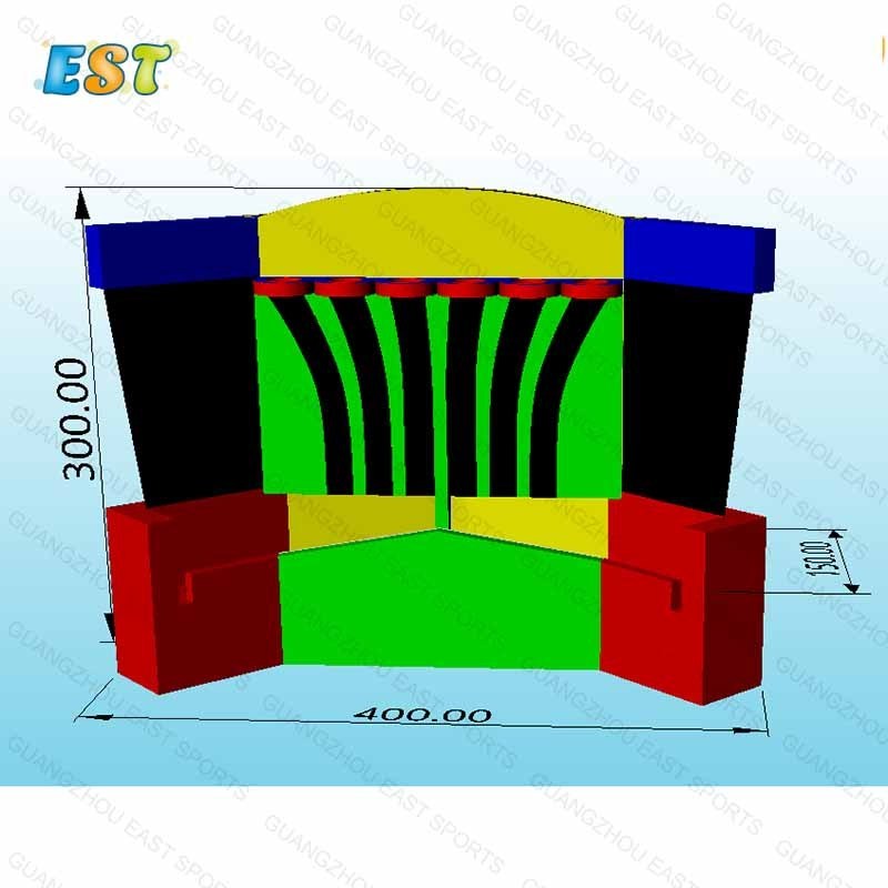 Commercial Inflatable Basketball Connect Four Game Target Shooting Inflatable Basketball Hoop for sale