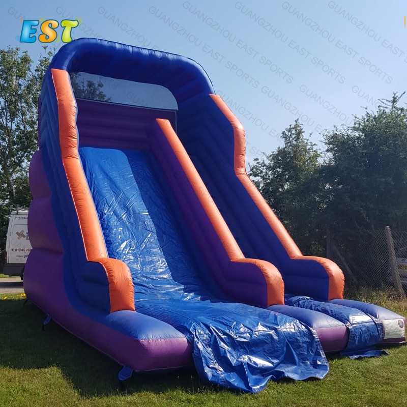 18ft volcano adult commercial PVC waterslide inflatable slides marble tropical inflatable water slide for sale