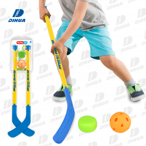 Sport Toys Set Outdoor Ice Hockey Toy Set with Stick and Ball Kids Hockey Game Sports and Fitness Toys