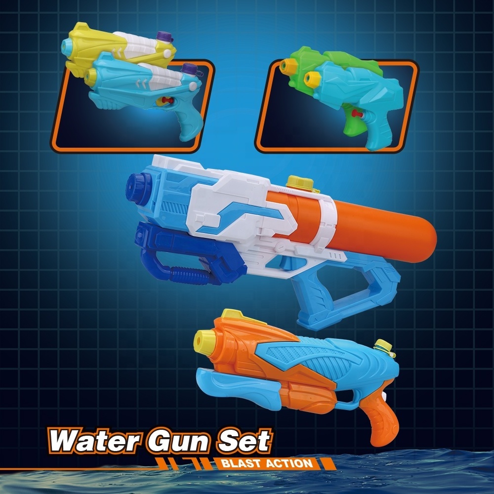 Large Water Gun Boys Outdoor Summer Game High Capacity Multi-style Family Water Gun Children Playing Set 6PCS