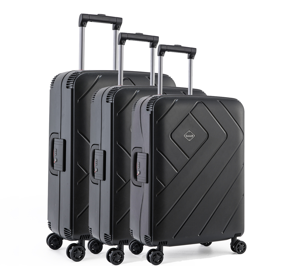 PP luggage bag travel 3 PCS trolly bag luggage sets with TSA lock 2023 fashion style carry suitcase