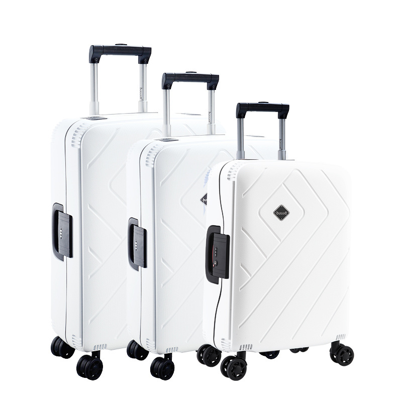 PP luggage bag travel 3 PCS trolly bag luggage sets with TSA lock 2023 fashion style carry suitcase