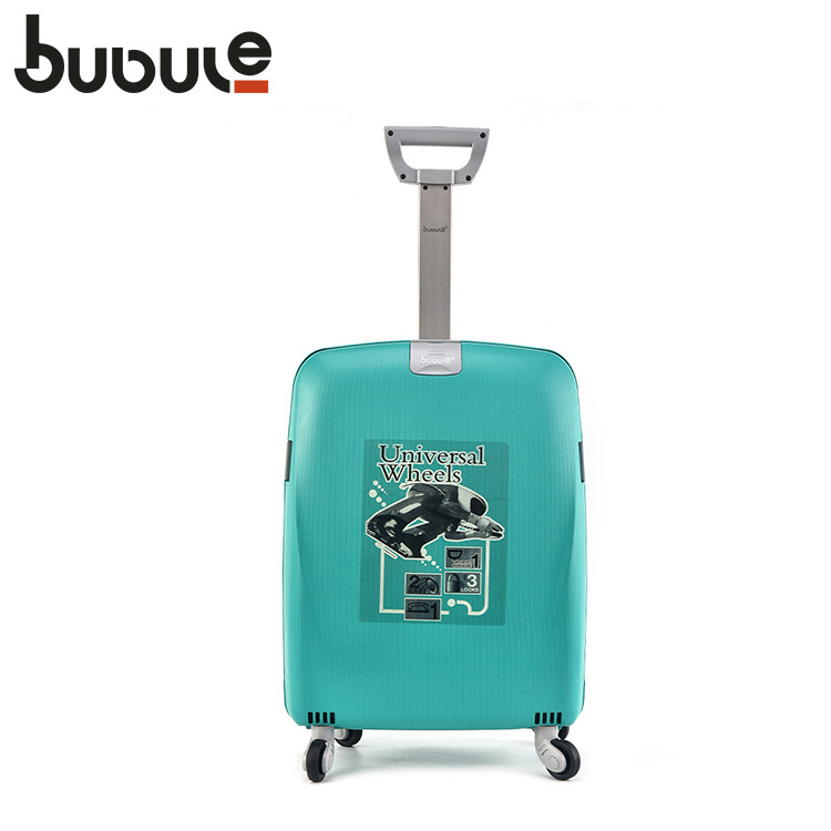 BUBULE vintage travel trolley suitcase hardside carry on spinner luggage with wheels