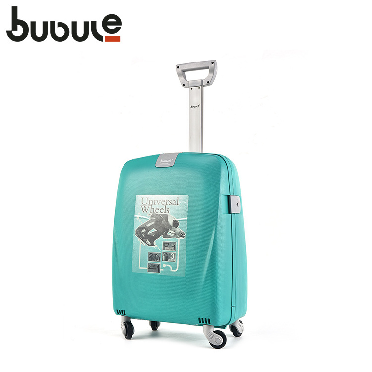 BUBULE vintage travel trolley suitcase hardside carry on spinner luggage with wheels