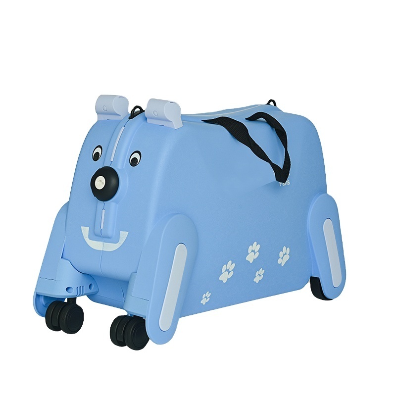 Cute 19 inch Animal Kids Small Suitcase PP Ride on Child Luggage Carton Trolley School Bag Suitcase Carry on Normal Lock