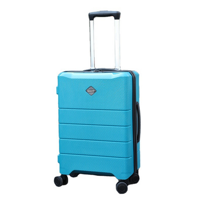 PP luxury travel style zipper luggage sets inexpensive suitcase with good quality unisex spinner wheeled trolley bag