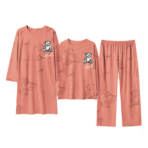 Pajama Women Cotton Girls Custom Set Wholesale Matching Family Pajamas Cute Sleepwear Suit