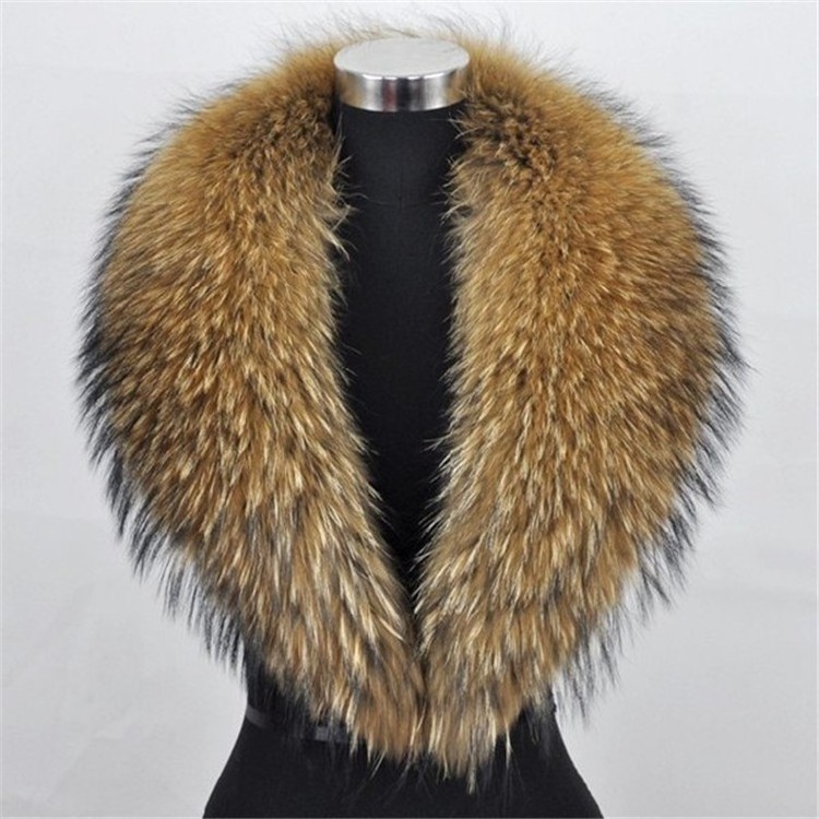 Wholesale Winter Fox Real Rabbit and Raccoon Extra Large Big Fur hood Trim strips Collar