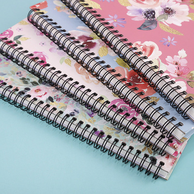 Fresh Stationery custom planner Floral loose-leaf hardcover student A5 B5 binder spiral notebook