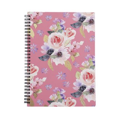 Fresh Stationery custom planner Floral loose-leaf hardcover student A5 B5 binder spiral notebook