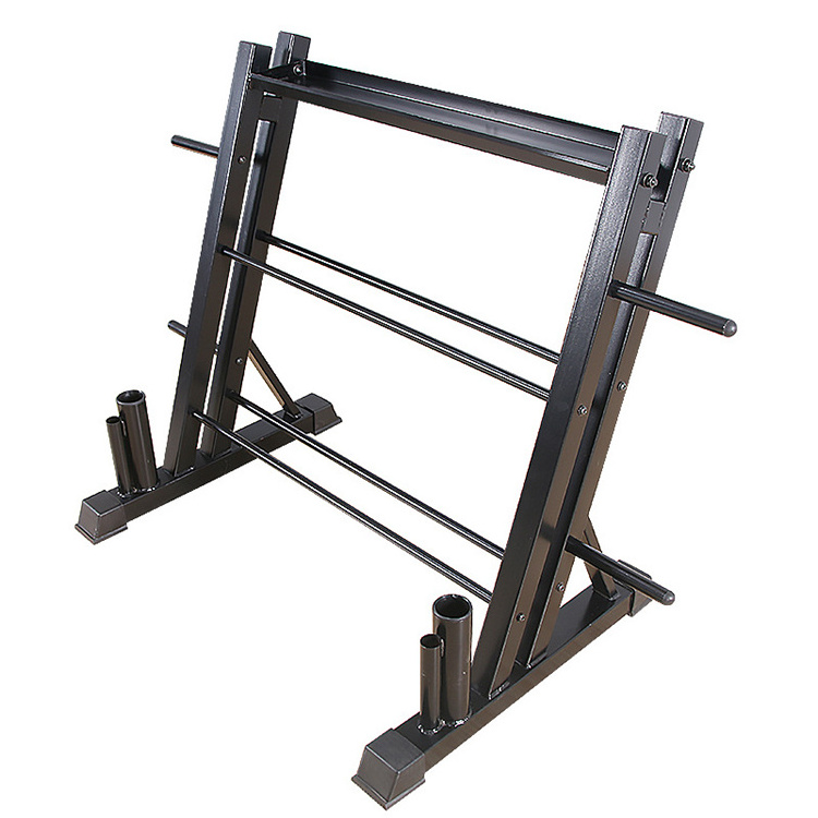 Multi Functional Weight Storage Dumbbell Stand Rack with Weight Plate Tree Rack & Barbell Holder for Home Gym