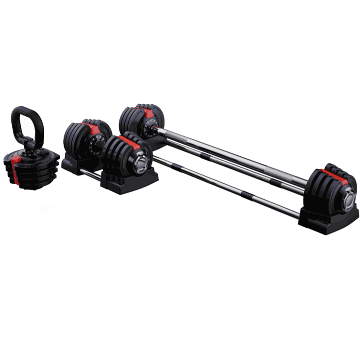 3 in 1 Adjustable Kettlebell Barbell Dumbbell Set