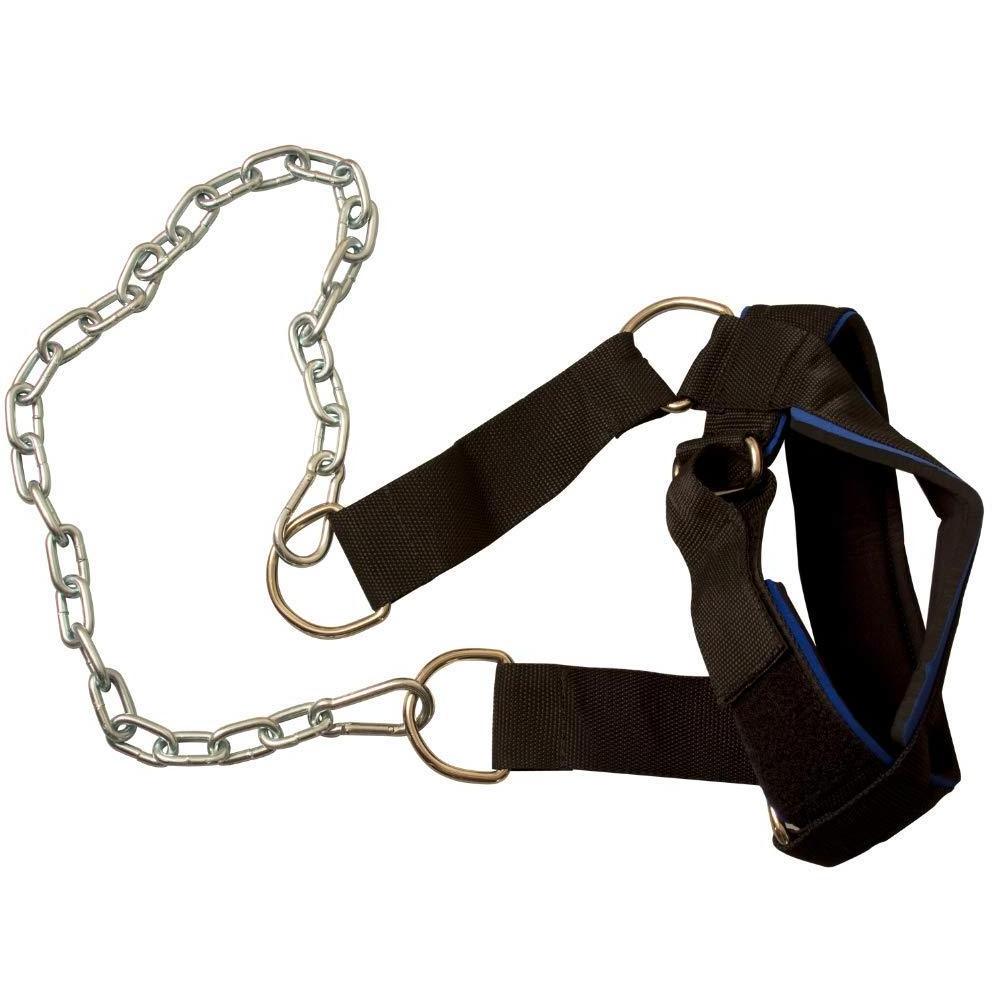 Weight Lifting Fitness Head Harness Neck Harness with Steel Chain