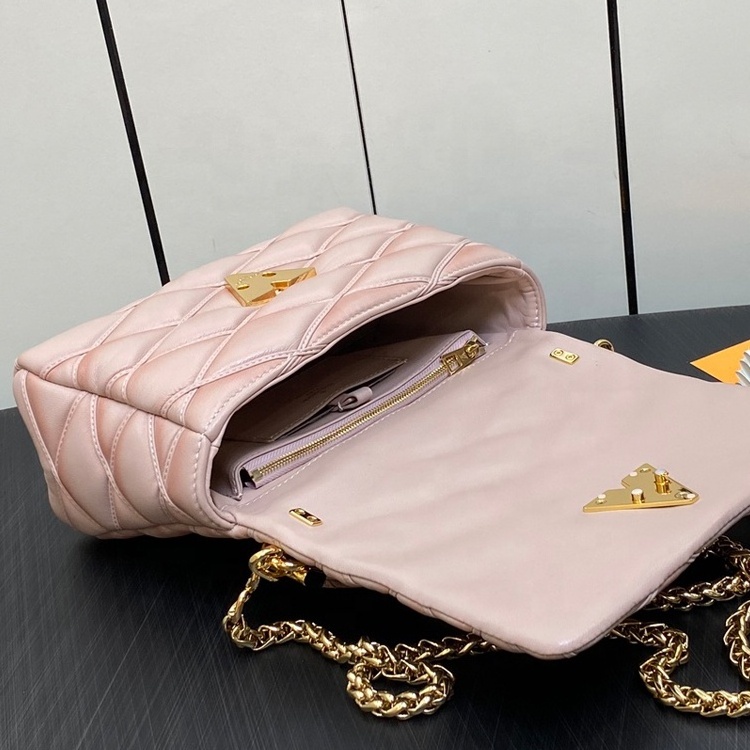 Wholesale Mirror quality luxury calfskin  replica designer lady crossbody handbag name brand shoulder bags