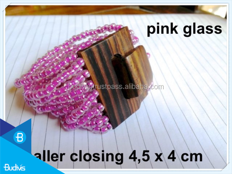 Cheap Bali Wholesale Wooden Clasp Beaded Bracelet