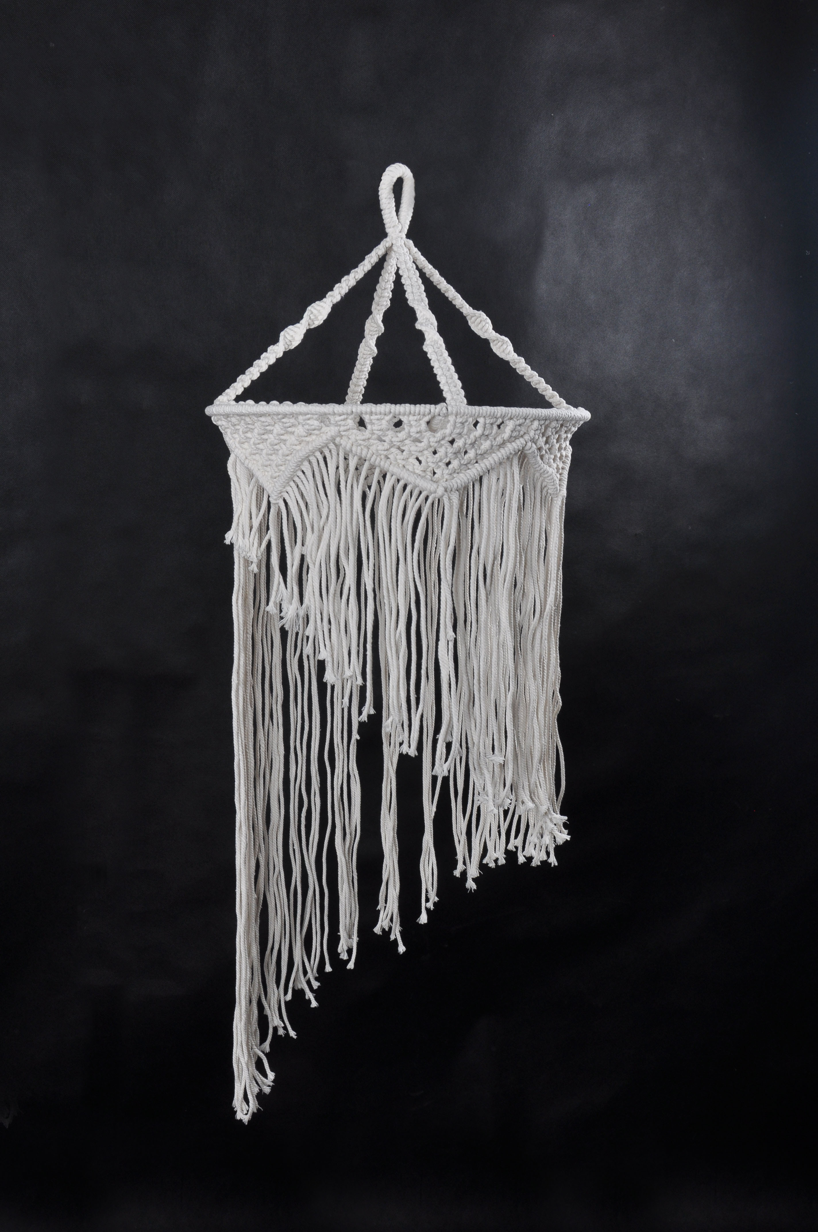 Boho Macrame Lamp, Macrame chandelier 100% handmade