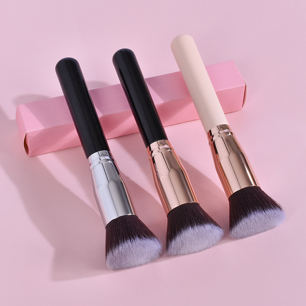 BUEYA MAKE YOUR LOGO 2022 New Arrival Best FLAT Foundation round makeup brush Flat Top kabuki private label foundation brush