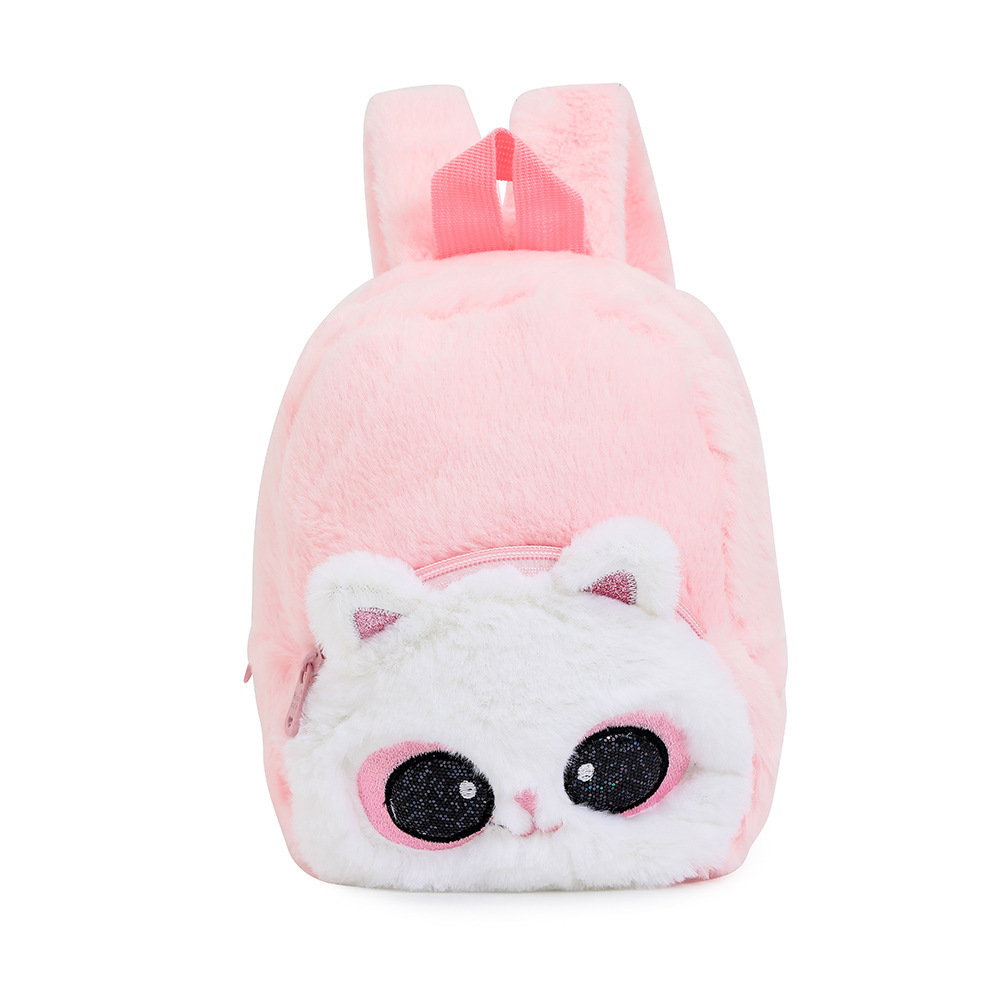 Unicorn plush big eyes backpack kindergarten children cartoon backpack little girl backpack