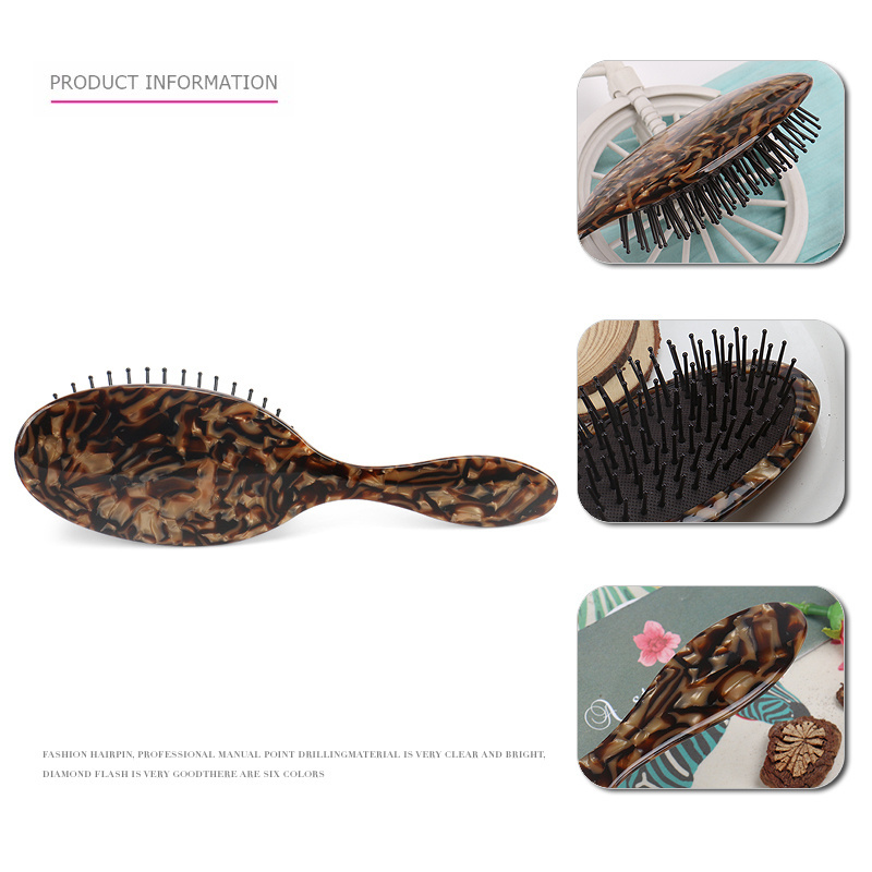 22cm Premium Acetate Hair Brush and Comb Barber Salon Professional Hair Comb Support Customization