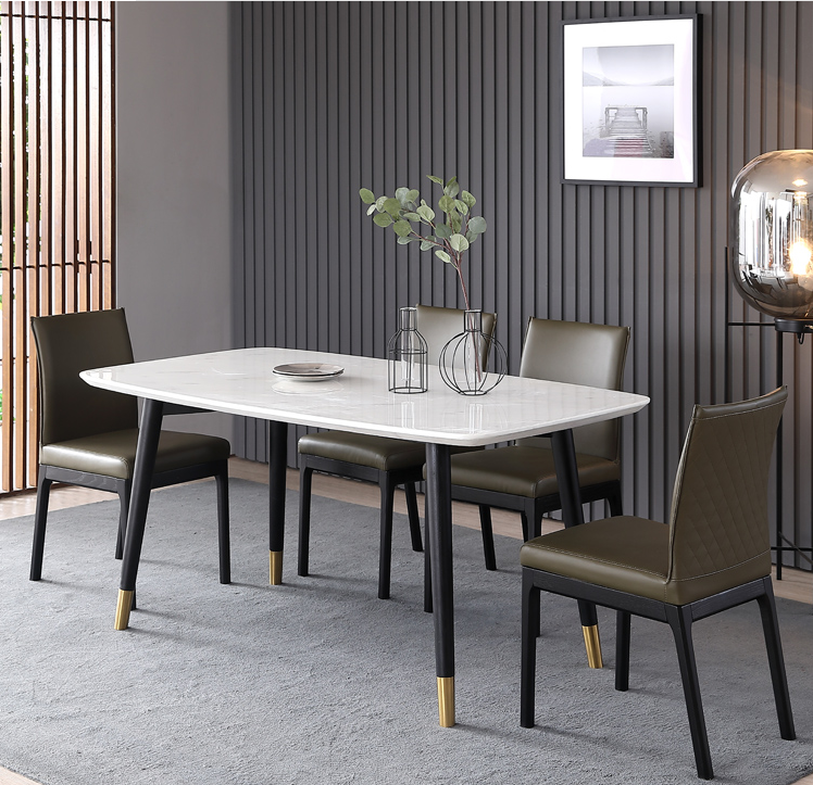 Luxury Home Furniture Modern Dining Table Set 6 Chairs