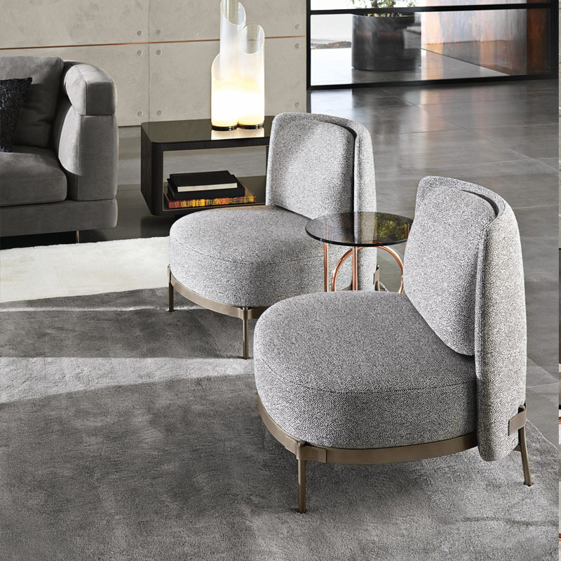 Furniture Hotel Lobby  Luxury Design Accent Chairs