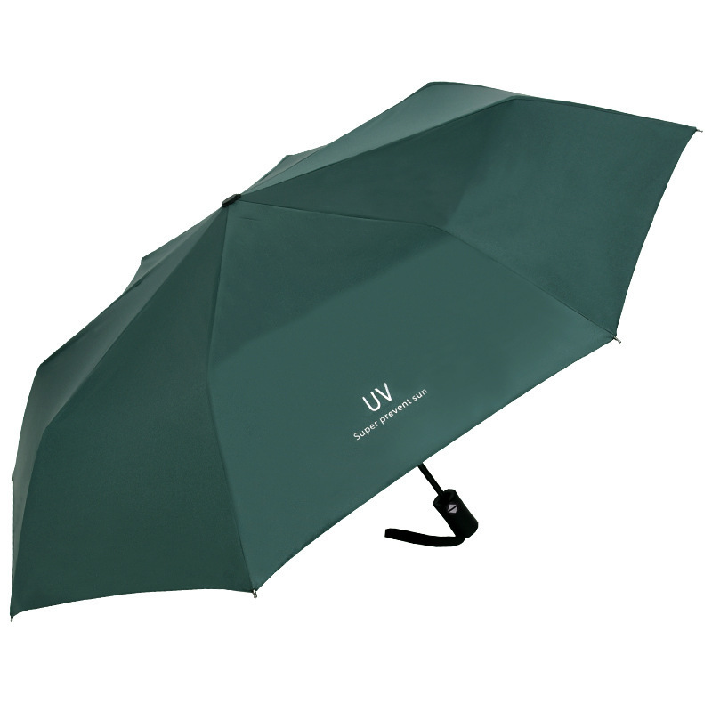 Wholesale promotional  3 folding uv automatic umbrella for rain windproof sun parasol umbrella Custom umbrella with logo prints