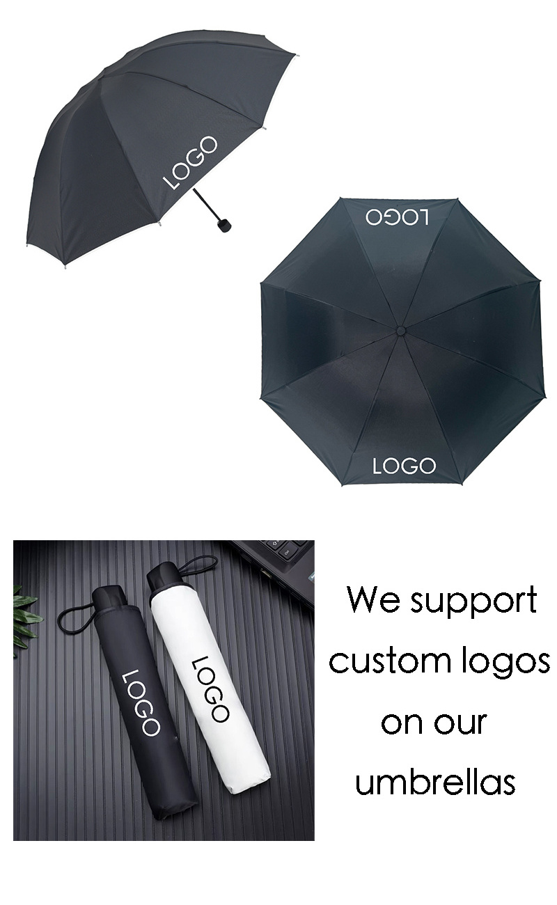 cheap Umbrella Sunny and Rainy   Windproof 3 Fold Umbrellas Tiny Portable Folding Rain Foldable Umbrellas