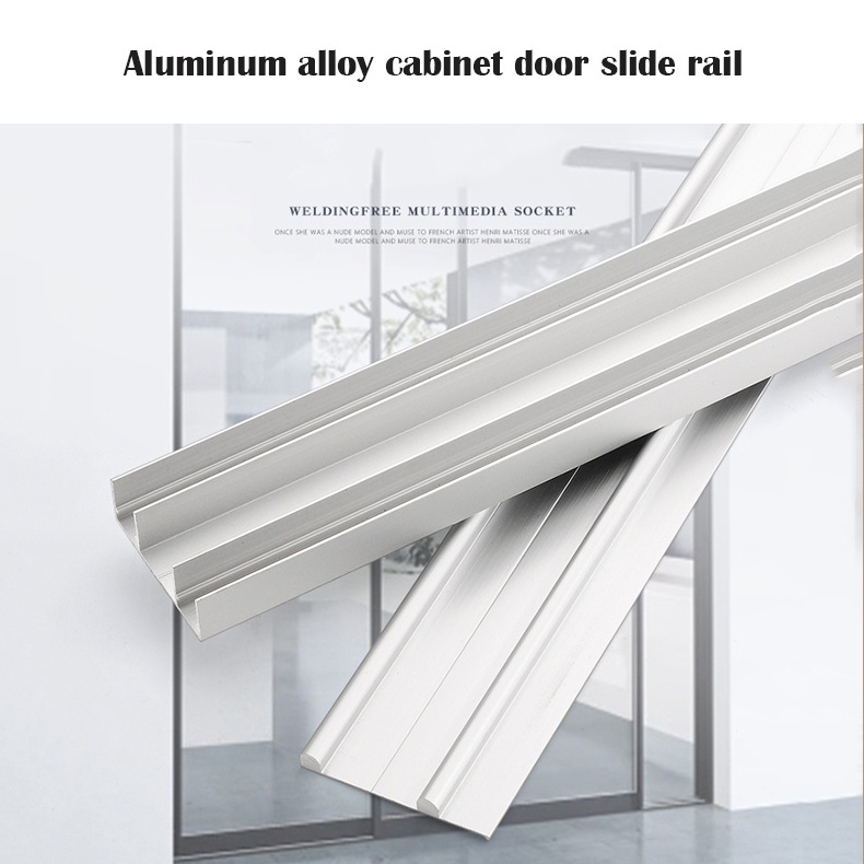 Stainless steel wardrobe door sliding door wheel rail pulley sliding glass sliding door sliding door rail bearing accessories