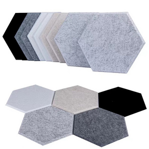 Custom Size Hexagon Acoustic Panels Sound Proof Padding Sound dampening Panel Used in Home Soundproof Wall Panels For Office