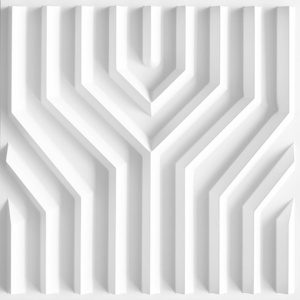 Irini Creative White PVC 3D Wall Panel for TV backdrop