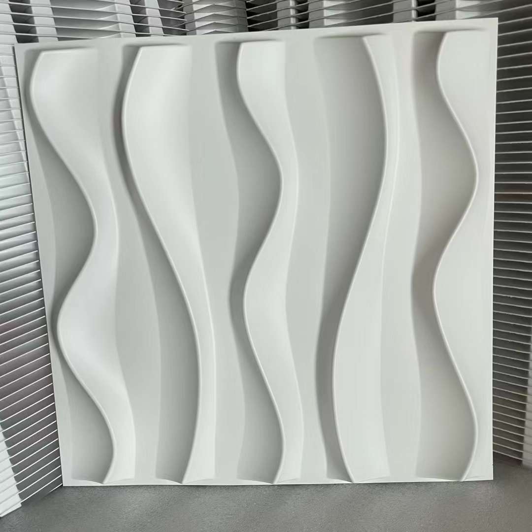 Irini HOT Selling 3D Wall Panel PVC Textured Wall Panels for Living Room Lobby Bedroom Hotel Office 12''x12''