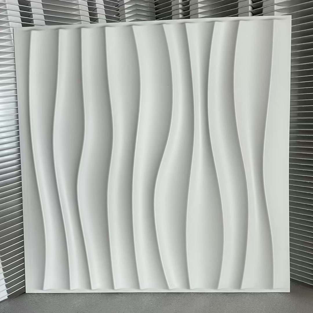 Irini HOT Selling 3D Wall Panel PVC Textured Wall Panels for Living Room Lobby Bedroom Hotel Office 12''x12''